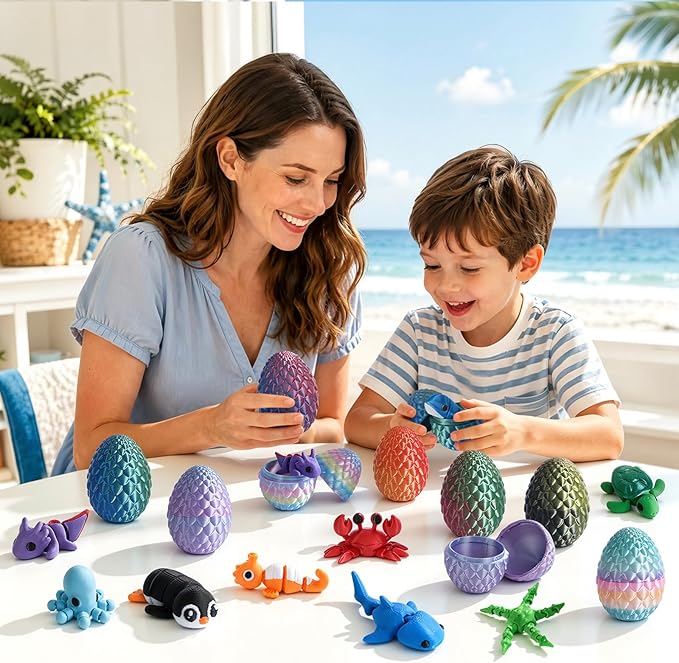 24pcs 3D Printed Surprise Egg  - Advent Calendar Gift review and price