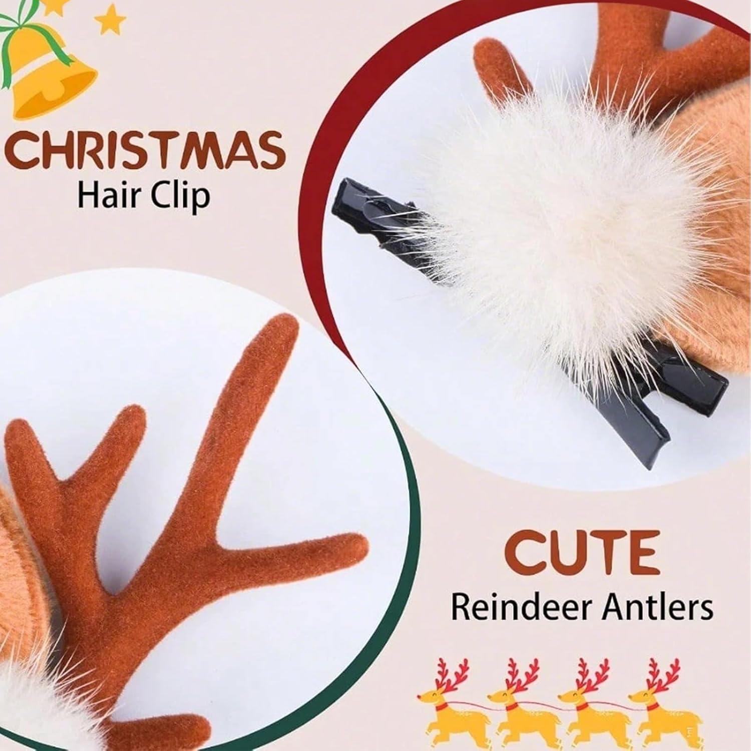 1/2Pairs Small Deer Ears Antle - Reindeer Antlers Headband review and price