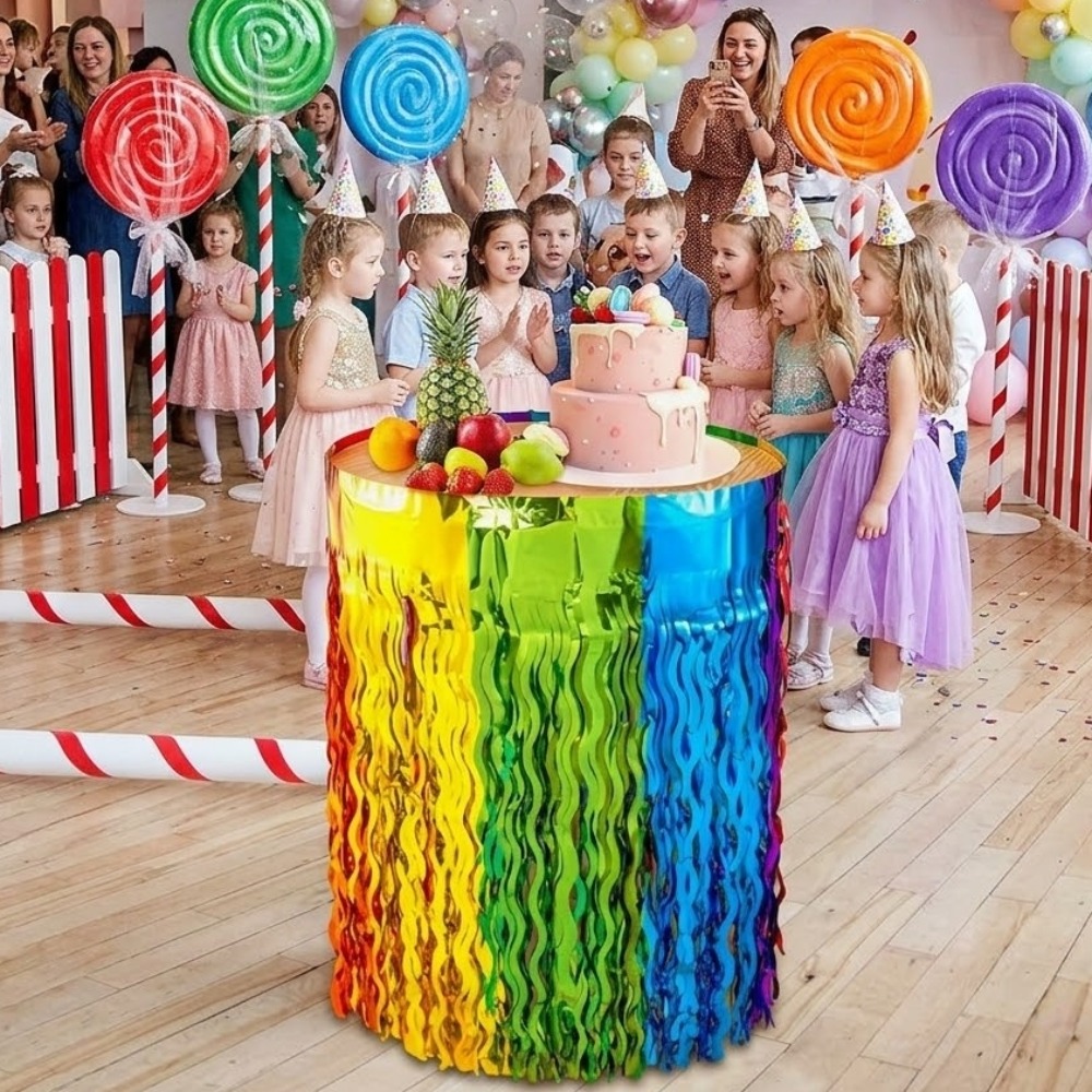 2Pack Rainbow Wavy Metallic Ti - Tinsel Garland Decoration review and price